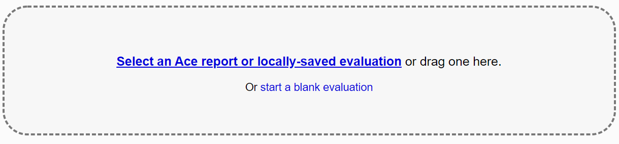Link to open a blank evaluation.